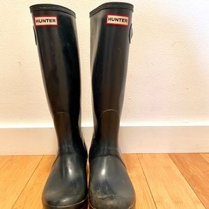 Navy Hunter Tall Rain Boots